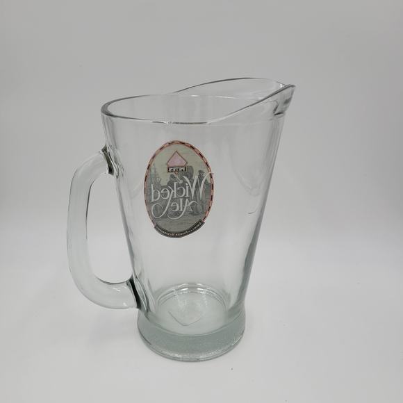 Pete's Wicked Ale Heavy Glass Beer Pitcher - Picture 2 of 4